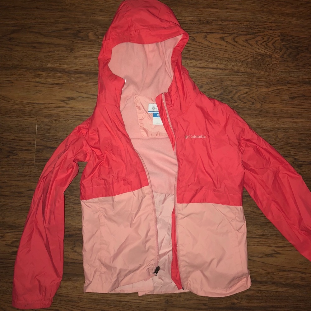 Columbia rain coat slicker, fall jacket